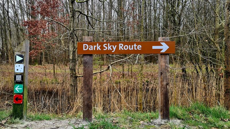 Signage for the Dark Sky Park Lauwersmeer. CWSS.